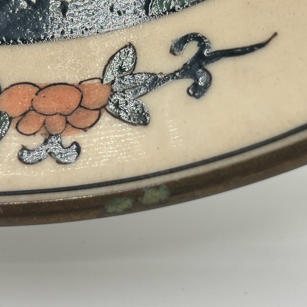 VTG 9" Japanese Porcelain Ware Bowl Floral Decorated In Hong Kong, A.C.F - Picture 12 of 12